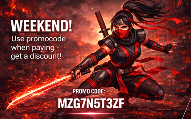 Промокод вихідного дня!