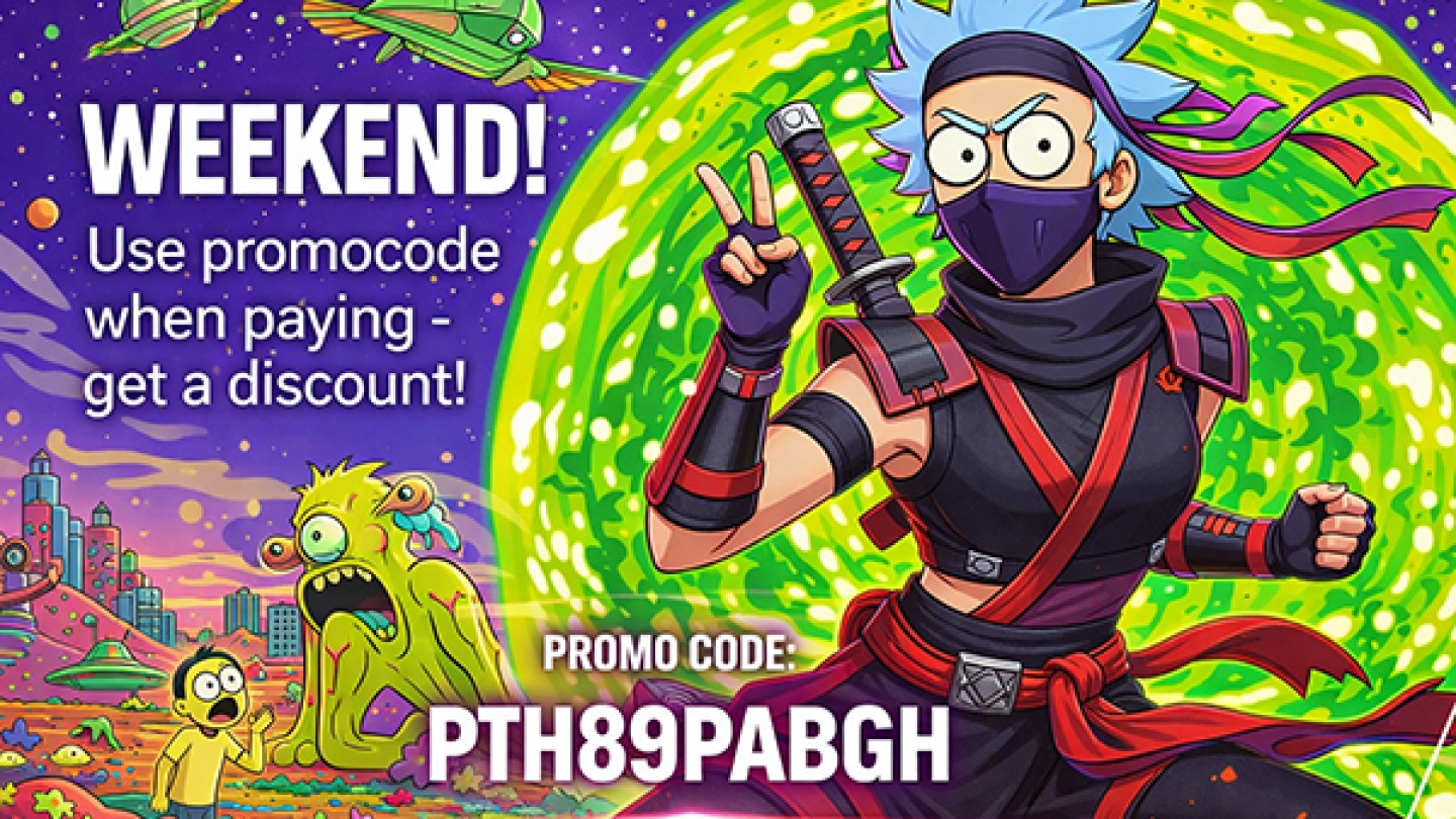 Промокод вихідного дня!